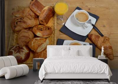 small french breakfast Wall mural