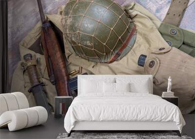 world war two military american equipment Wall mural