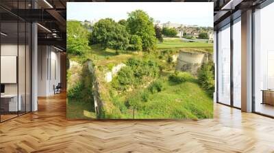 Ruines du donjon du château de Caen 2 Wall mural