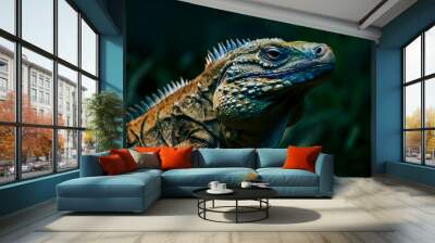 iguana on a tree Wall mural