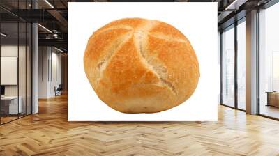 bread roll isolated over white background Wall mural