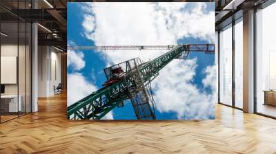 crane on a construction site Wall mural