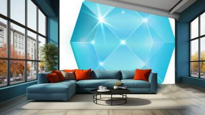 light blue fantasy jewelry gems stone Wall mural