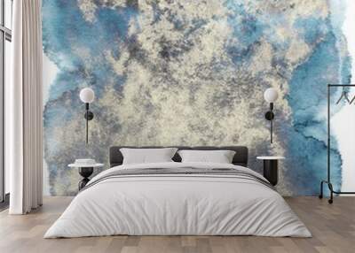 Grunge watery effect abstract watercolor or ink of liquid splatter of paint. Wall mural