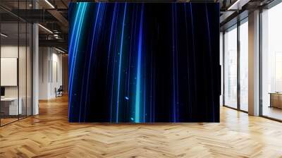 Lights star streaks moving up. Light beam space loop rotating creative galaxy universe background. Colorful glowing neon trails up and down seamless backdrop. Cyber data transfer 3d. Bright fiber. Wall mural