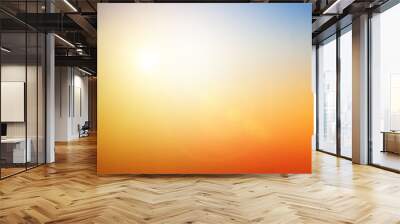 Natural spring backgrounds create light soft colors and bright sunshine a short time before sunset. Wall mural