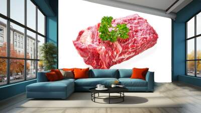 beef isolated on white background Wall mural