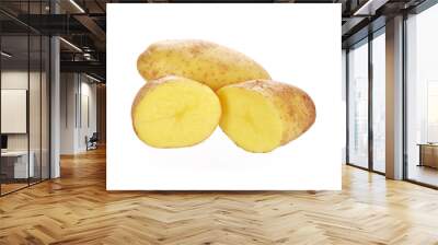 potato isolated on white background Wall mural