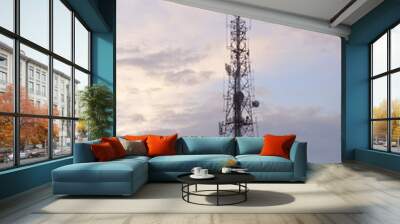 one antenna with cloud Wall mural