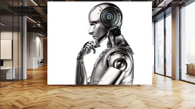 ai robot thinking Wall mural