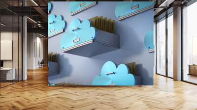 Cloud storage technology Wall mural