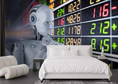 Financial technology concept Wall mural