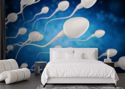 group of sperms Wall mural