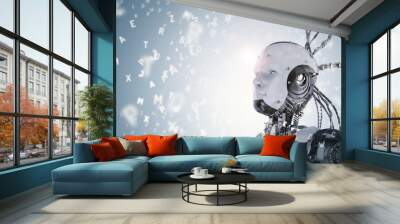 robot learning or machine learning Wall mural