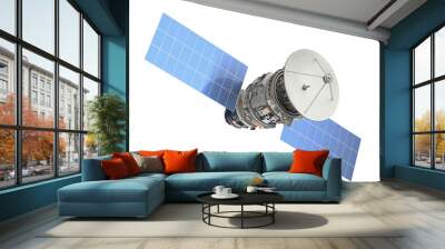 satellite isolated on white Wall mural