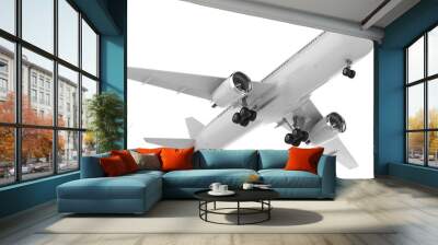 white mock up plane Wall mural