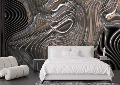 futuristic scifi metal  Wall mural