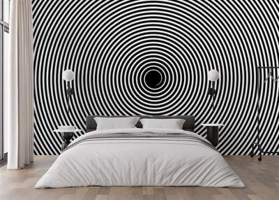 hypnotic swirl spiral Wall mural