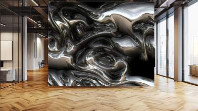 scifi abstract metal Wall mural