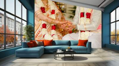 bride and groom Wall mural