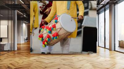 dhol drum
 Wall mural