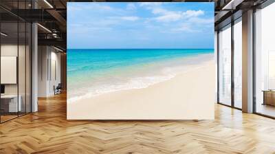 The clean and beautiful white beach of Phuket  southern Thailand Wall mural