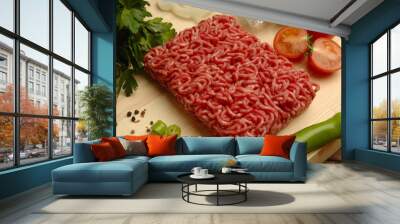 fresh ground meat Wall mural