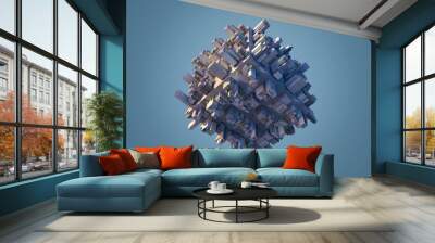 city on a cube planet Wall mural