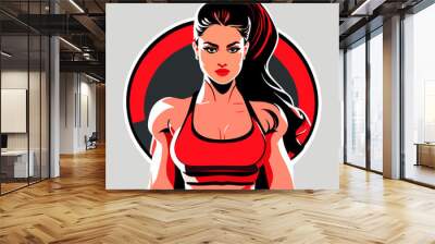 fitness woman Wall mural