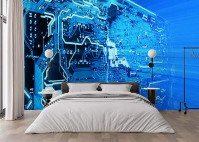 high technology background Wall mural