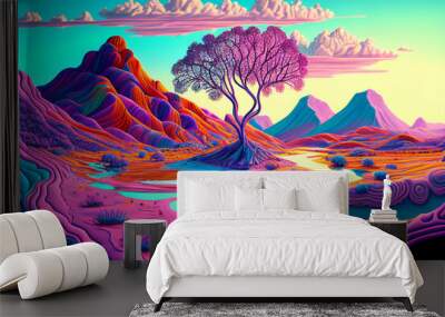 surreal  landscape Wall mural