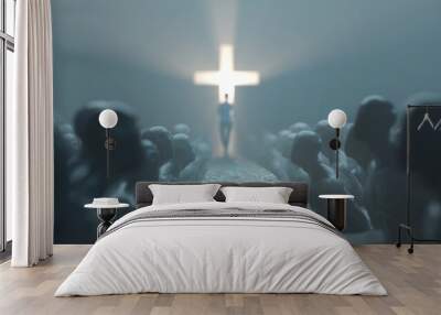 way to god through the sea of sins Wall mural