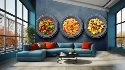 tris di pasta italiana Wall mural