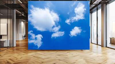 clouds in the blue sky Wall mural