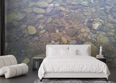 Transparent water surface with copy space for background and texture Wall mural