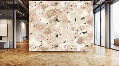 seamless pattern featuring camouflage designed for desert combat background Wall mural