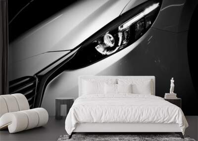 Modern luxury car close-up background Wall mural