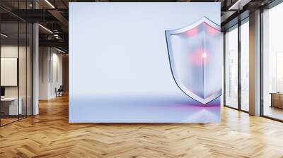 Modern shield protection concept Wall mural