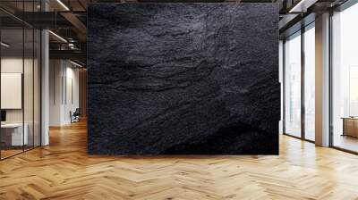 black slate background or texture Wall mural