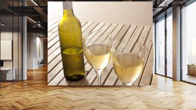 open white wine Wall mural