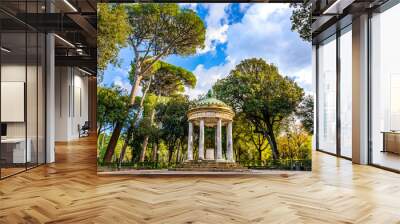 Temple of Diana on the grounds of the Villa Borghese park in Rome, Italy Wall mural