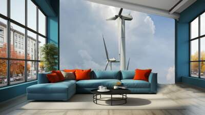 wind turbines 1 Wall mural