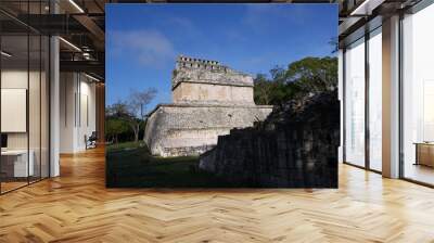 mayan pyramid in Chichen Itza ruins, Yucatan, Mexico Wall mural