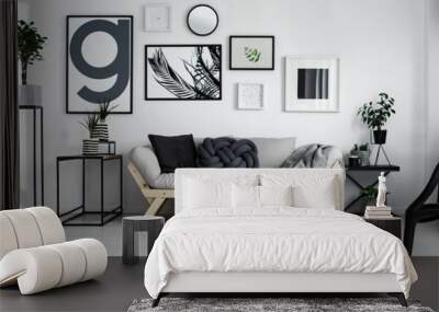 Black and white room Wall mural