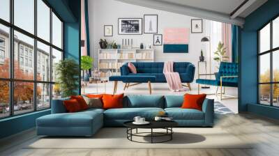 Blue living room Wall mural