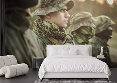 Discipline and rigour in army Wall mural