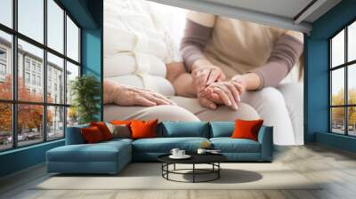 elderly person with parkinson Wall mural