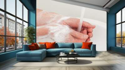 Purifying hands Wall mural