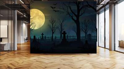 halloween night background Wall mural