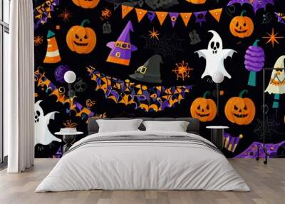 halloween seamless pattern Wall mural